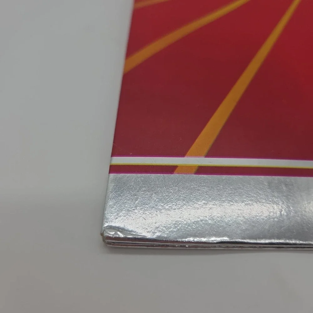 Shiny Vintage 1980s Mead Quick Silver Folders Rainbow Horse & Sports Car Retro